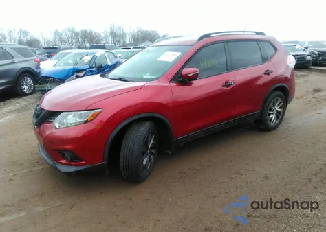 2015 Nissan Rogue Sl z USA, uszkodzony, nr VIN 5N1AT2MV5FC899454